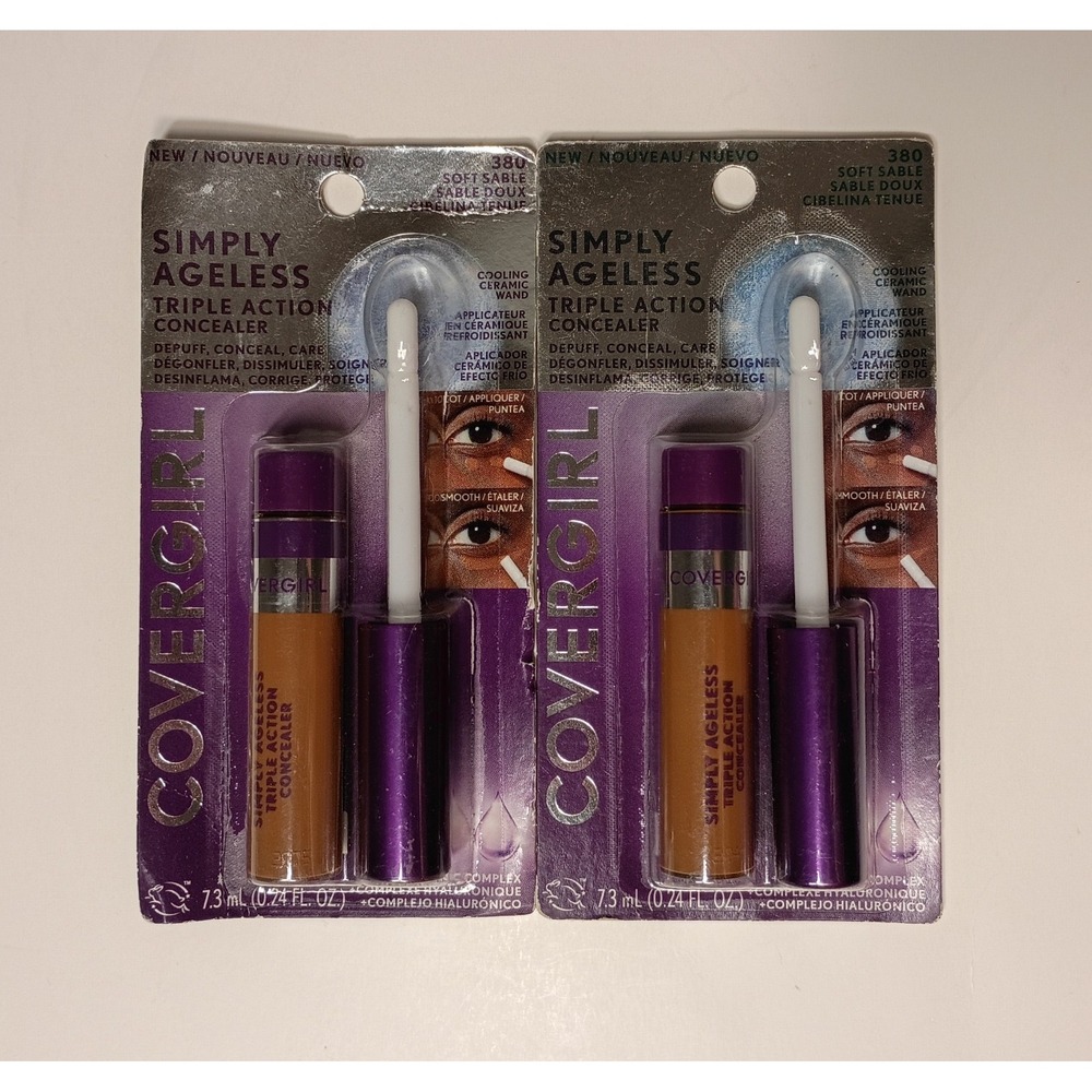 2- Covergirl Simply Ageless Triple Action Concealer #380 Soft‎ Sable